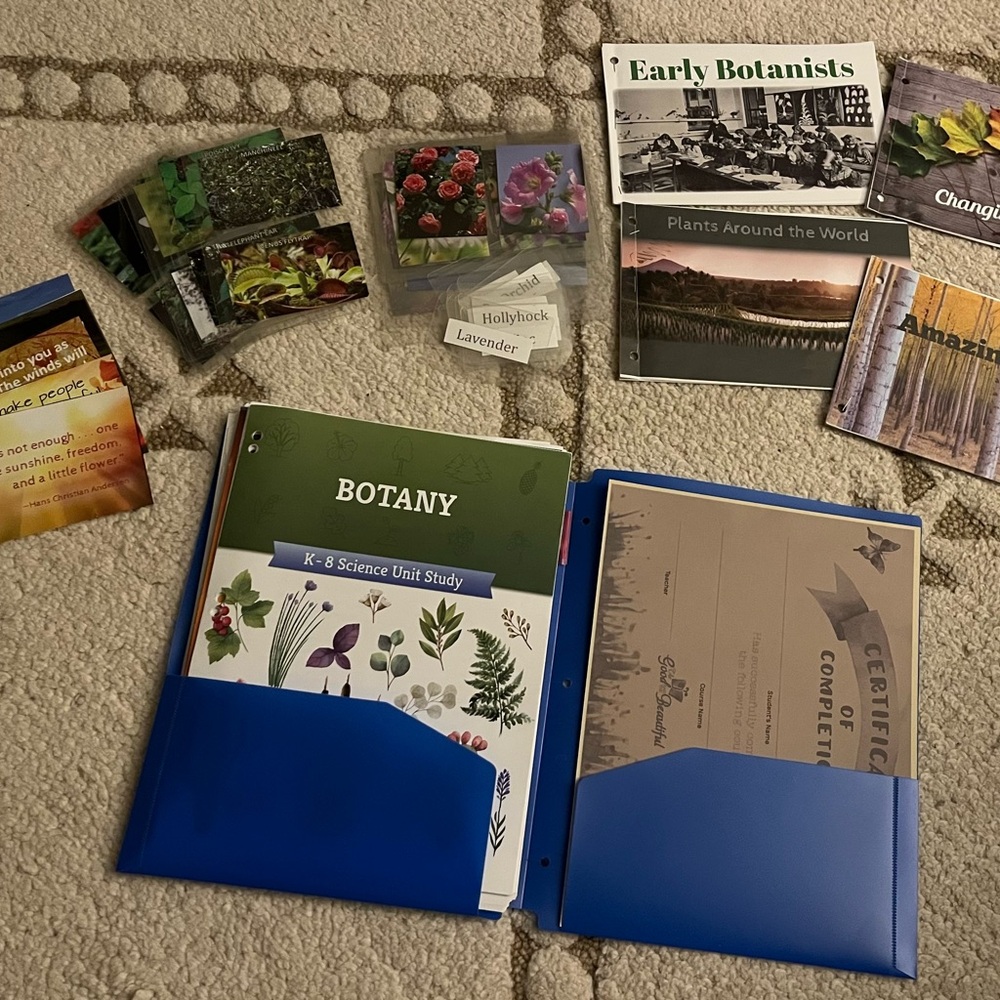 The Good and the Beautiful Botany curriculum with extra read aloud book pack
